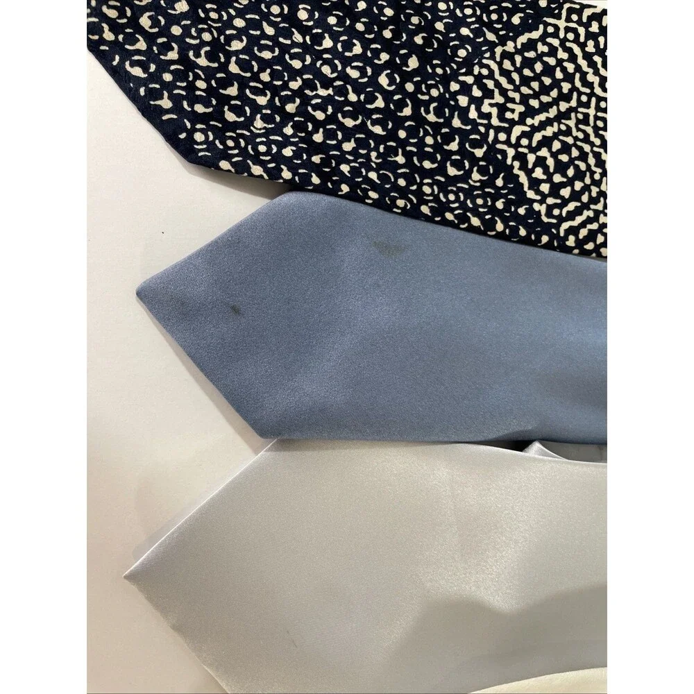 Vintage Men’s Necktie Lot Mixed Silk Polyester Geometric Abstract Floral 90s Y2K